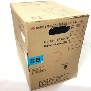 ΘΘ日本製線株式会社 UTPケーブル Cat5-e ブルー 0.5-4PX2NSEDT(その他)