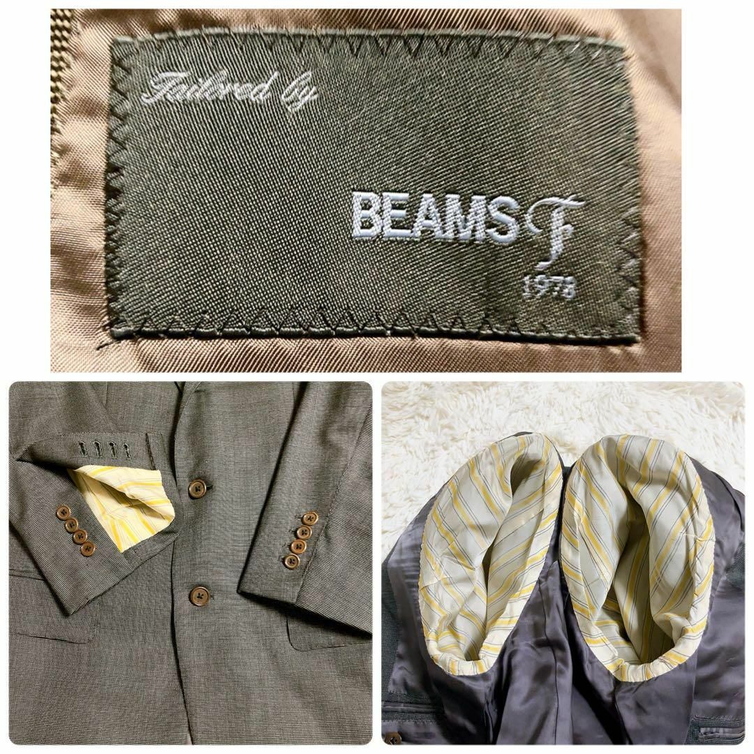 BEAMS F(ビームスエフ)の【3ピース】BEAMS F　スーツセットアップ　ダークグレー　93/M　本切羽 メンズのスーツ(セットアップ)の商品写真