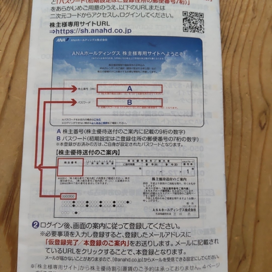 ANA(全日本空輸)(エーエヌエー(ゼンニッポンクウユ))のANAグループ優待券 ２枚 チケットの乗車券/交通券(航空券)の商品写真