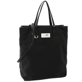 エムエムシックス(MM6)のエムエムシックス メゾンマルジェラ/MM6 MAISON MARGIELA バッグ メンズ SHOPPING CANVAS トートバッグ BLACK 2024年春夏新作 SB5WC0011-P6415-T8013(トートバッグ)