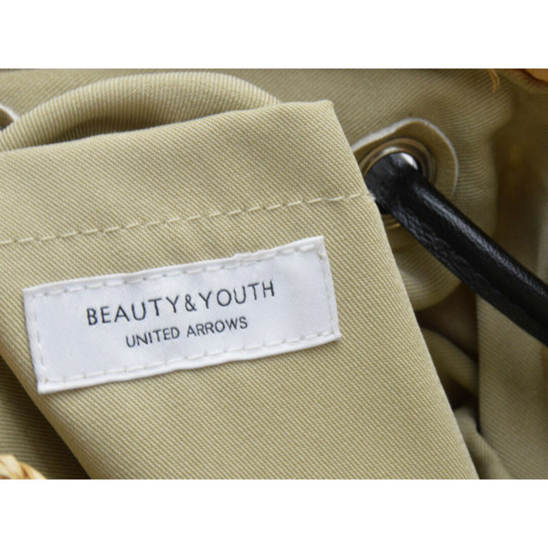 UNITED ARROWS(ユナイテッドアローズ)のユナイテッドアローズ BEAUTY&YOUTH UNITED ARROWS ボンボン カゴ トートバッグ ベージュ レディース F-B6125 レディースのバッグ(トートバッグ)の商品写真