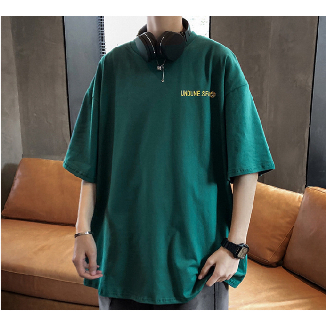 トムとジェリー Tシャツ 半袖 3L 緑 アメコミ ストリート 韓国 人気 メンズのトップス(Tシャツ/カットソー(半袖/袖なし))の商品写真