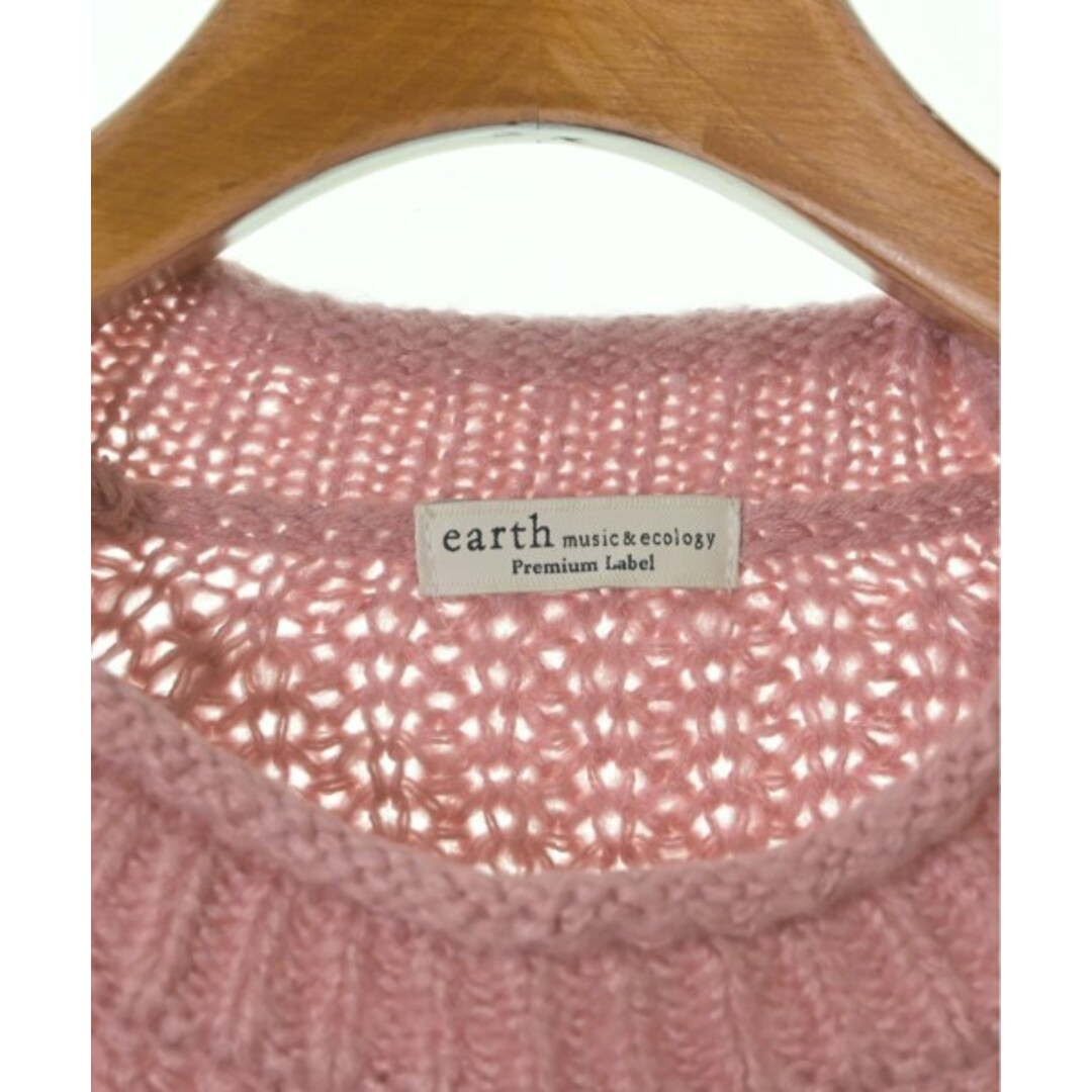 earth music & ecology(アースミュージックアンドエコロジー)のEARTH MUSIC&ECOLOGY ニット・セーター F ピンク 【古着】【中古】 レディースのトップス(ニット/セーター)の商品写真