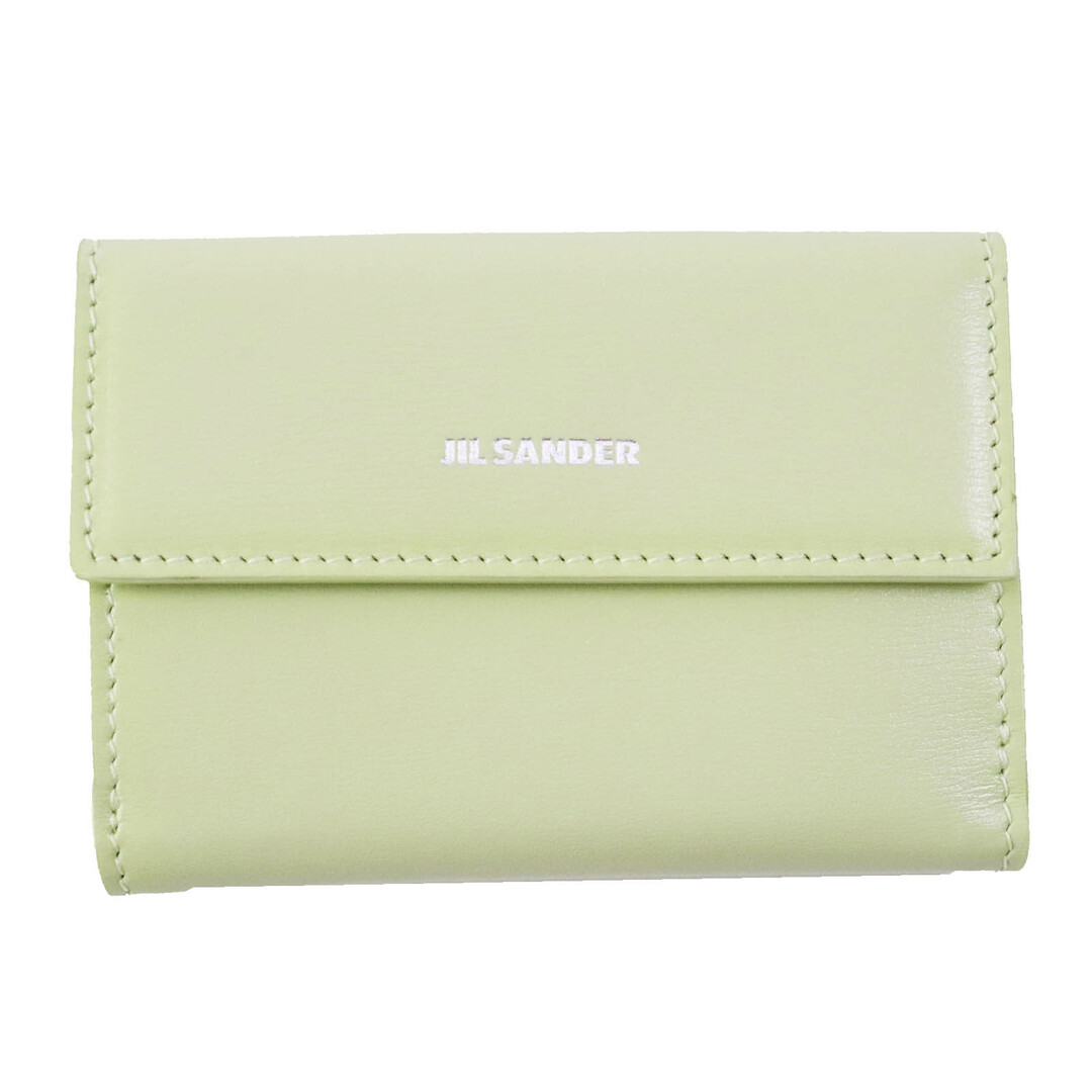 Jil Sander(ジルサンダー)の極美品◎JIL SANDER ジルサンダー BABY WALLET ベビーウォレット レザー 三つ折り財布 アクアグリーン 保存袋付き レディース 定価74,800円 レディースのファッション小物(財布)の商品写真