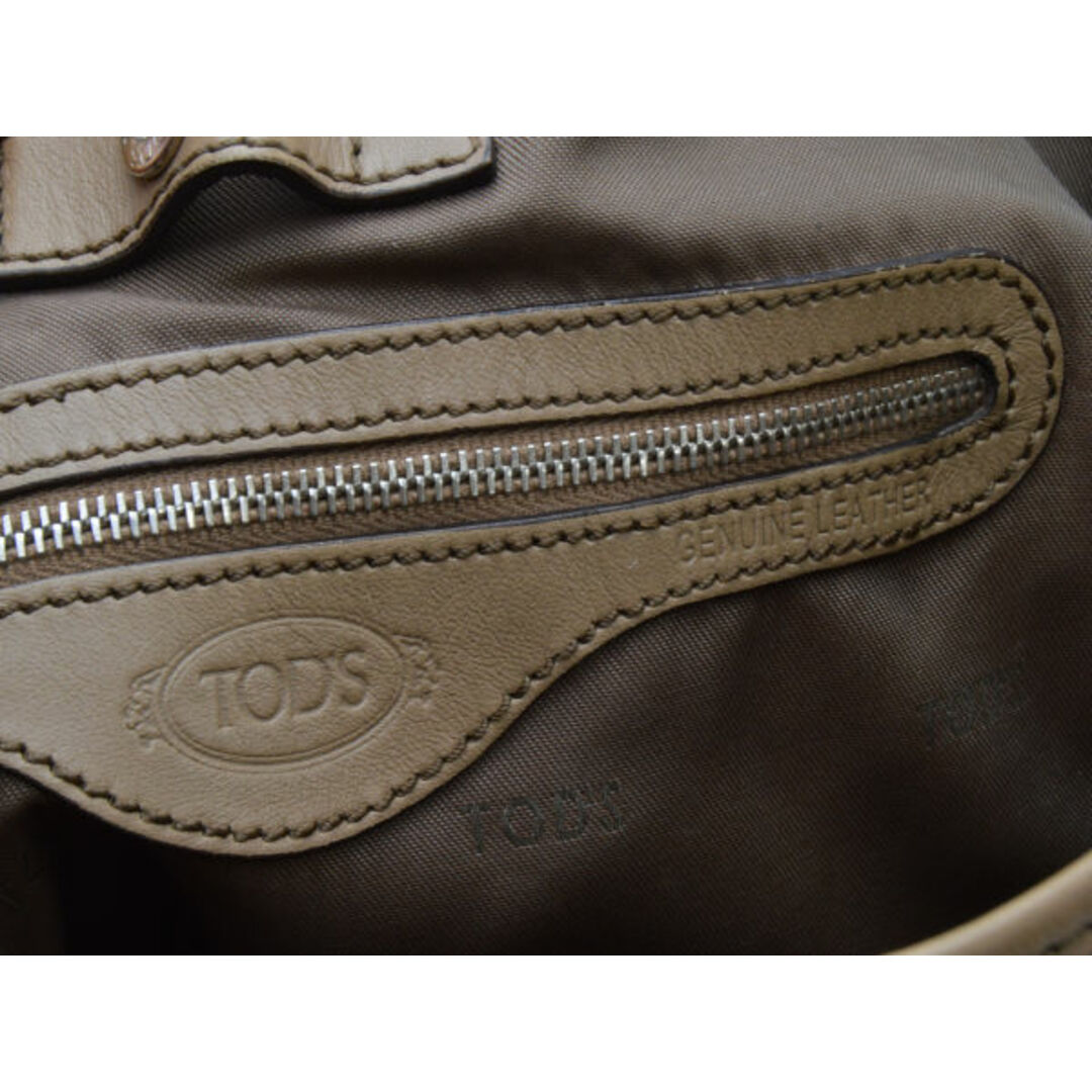 TOD'S(トッズ)のトッズ TOD'S 2WAY トートバッグ ショルダー付 カーキグリーン レディース e_u F-B6381 レディースのバッグ(トートバッグ)の商品写真