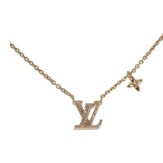 LOUIS VUITTON - 【中古】【Aランク】LOUIS VUITTON ルイヴィトン ネックレス・LV アイコニック ペンダント M00596 GP ゴールド モノグラムフラワー レディース【ISEYA】