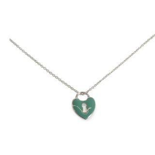 ティファニー(Tiffany & Co.)の【中古】【Aランク】Tiffany＆Co. ティファニー AG925 ハートロックペンダント ミニ 28781229 ネックレス シルバー ティファニーブルー レディース【ISEYA】(ネックレス)