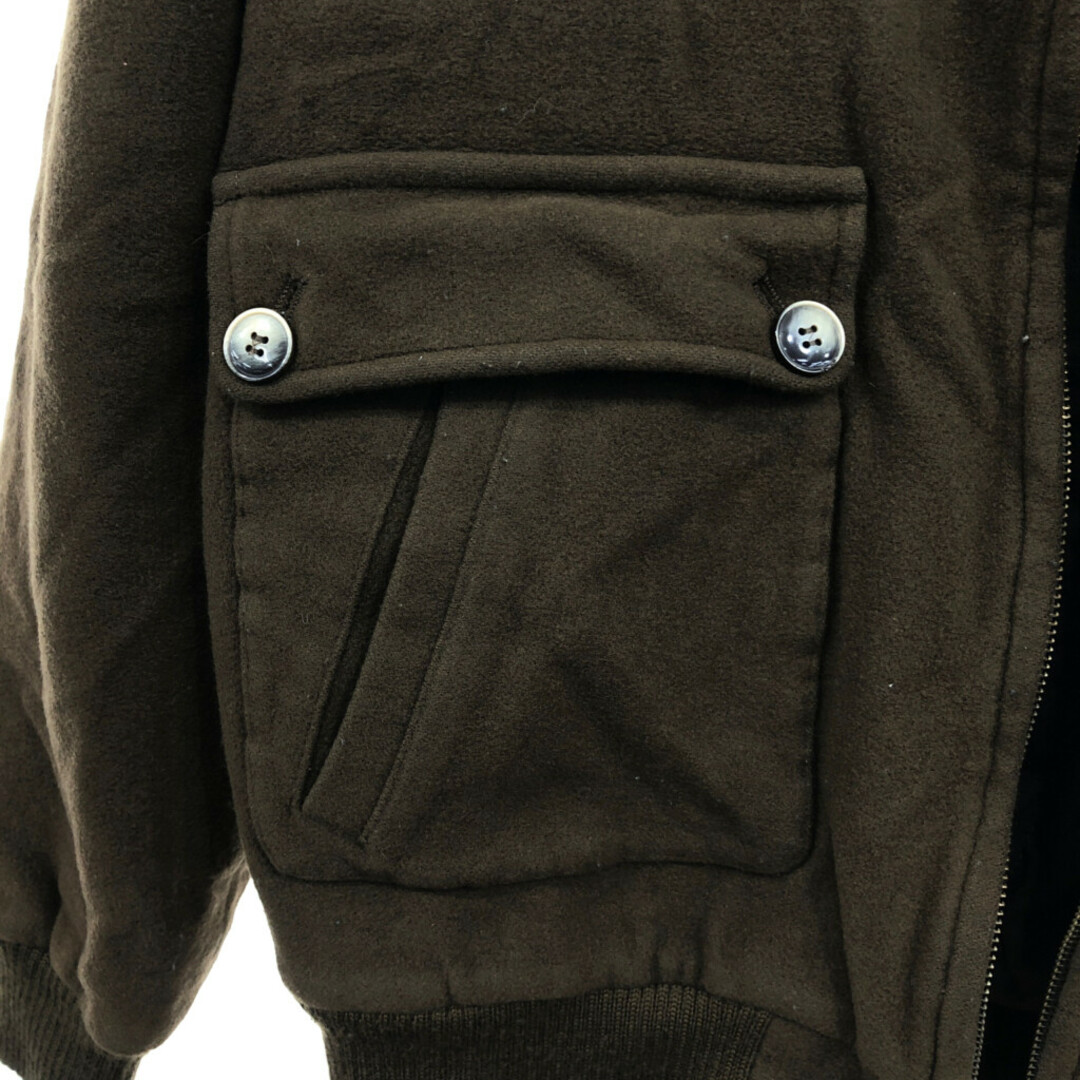 LACOSTE ラコステ ウール ボンバー ジャケット ブラウン (メンズ 52) 中古 古着 Q6716 メンズのジャケット/アウター(その他)の商品写真