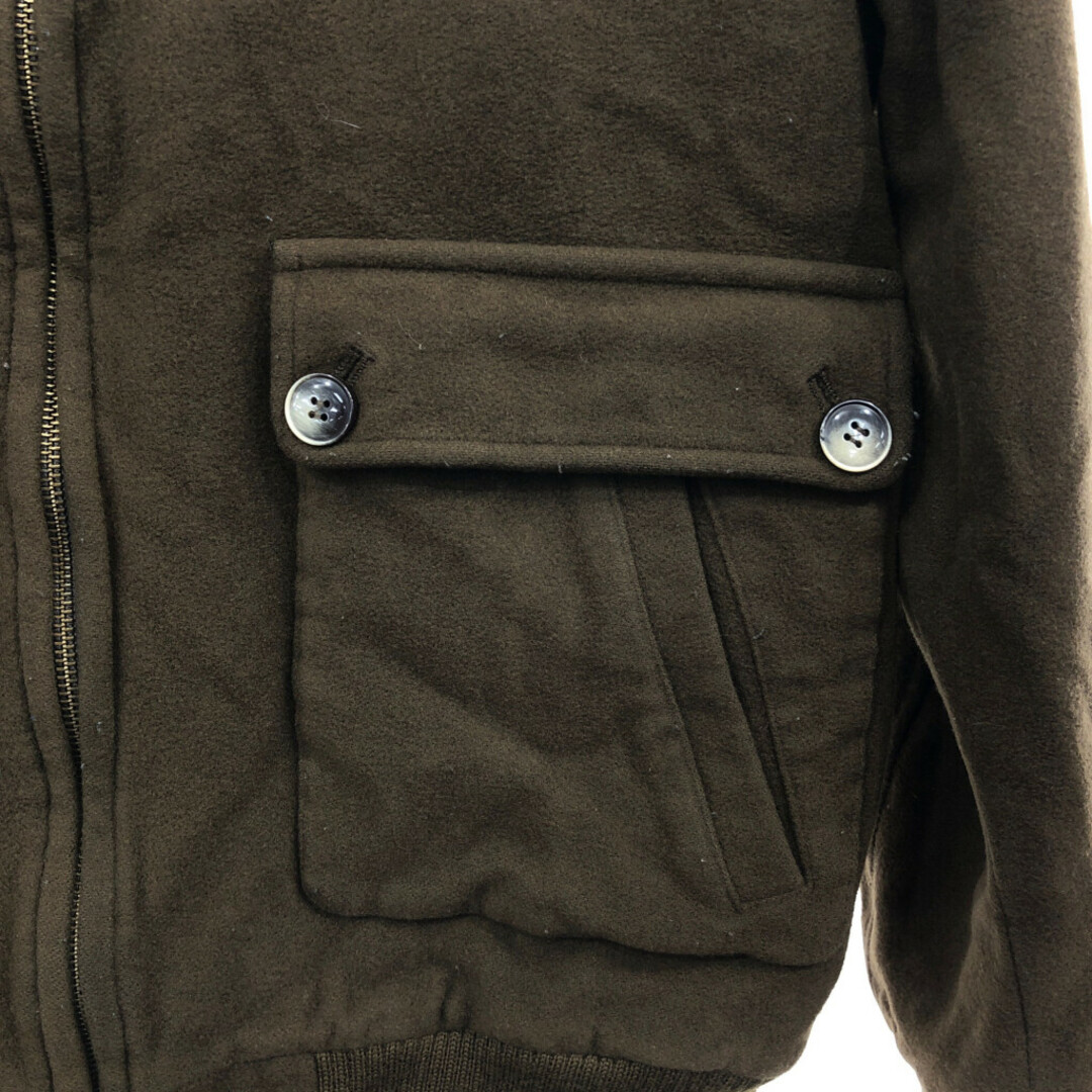 LACOSTE ラコステ ウール ボンバー ジャケット ブラウン (メンズ 52) 中古 古着 Q6716 メンズのジャケット/アウター(その他)の商品写真