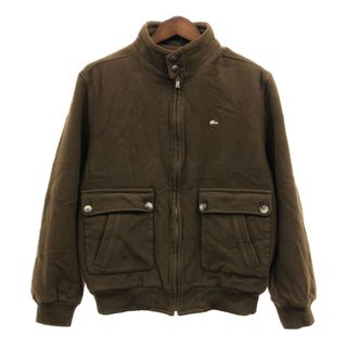 LACOSTE ラコステ ウール ボンバー ジャケット ブラウン (メンズ 52) 中古 古着 Q6716(その他)