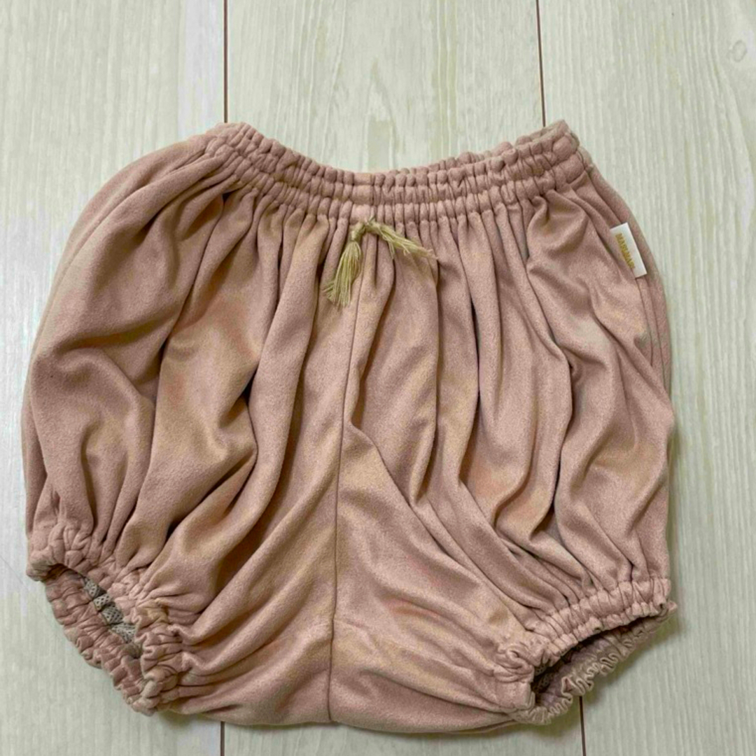 MARLMARL(マールマール)のマールマール(MARLMARL)パンツ くすみピンク キッズ/ベビー/マタニティのベビー服(~85cm)(パンツ)の商品写真