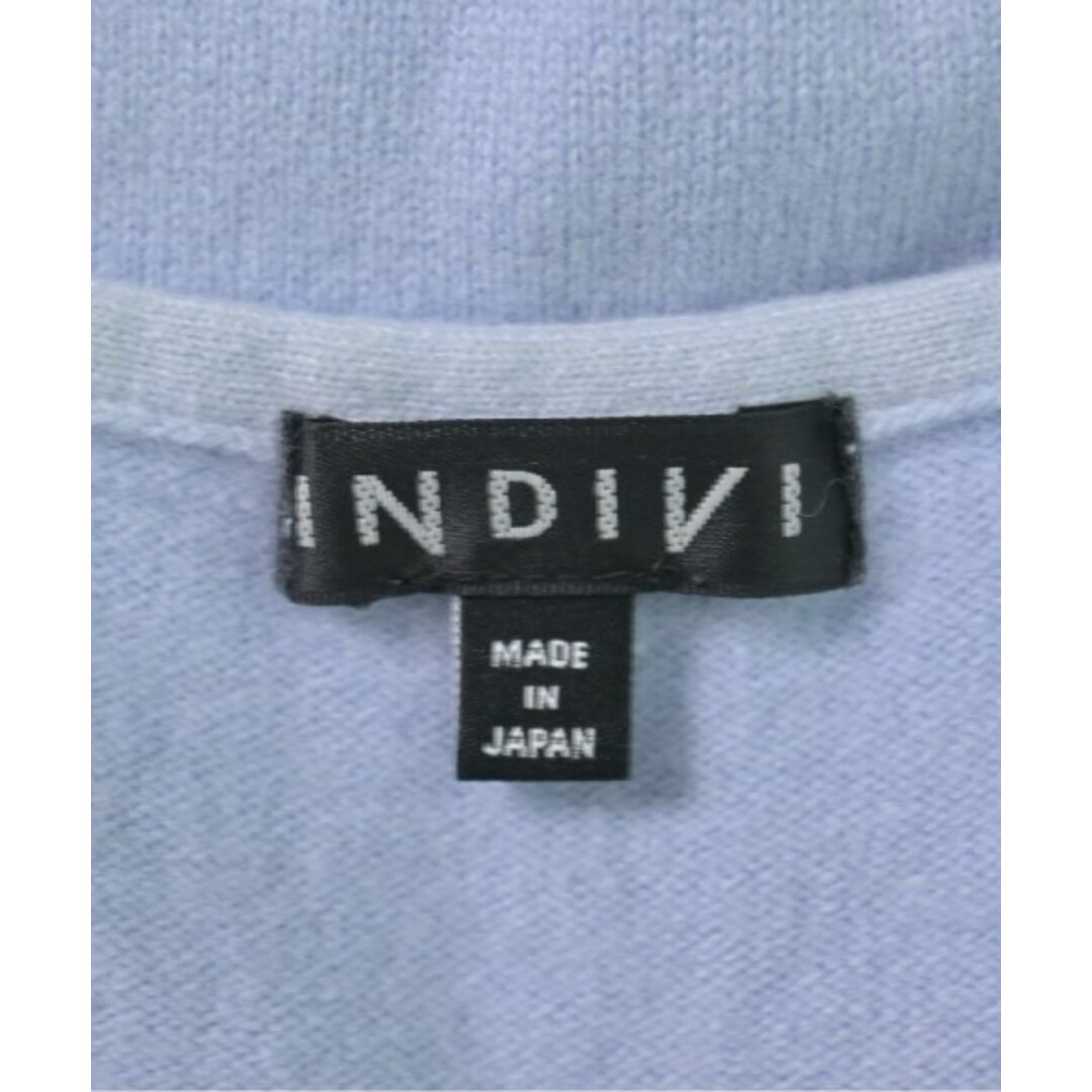INDIVI(インディヴィ)のINDIVI インディヴィ ニット・セーター 38(M位) 水色 【古着】【中古】 レディースのトップス(ニット/セーター)の商品写真