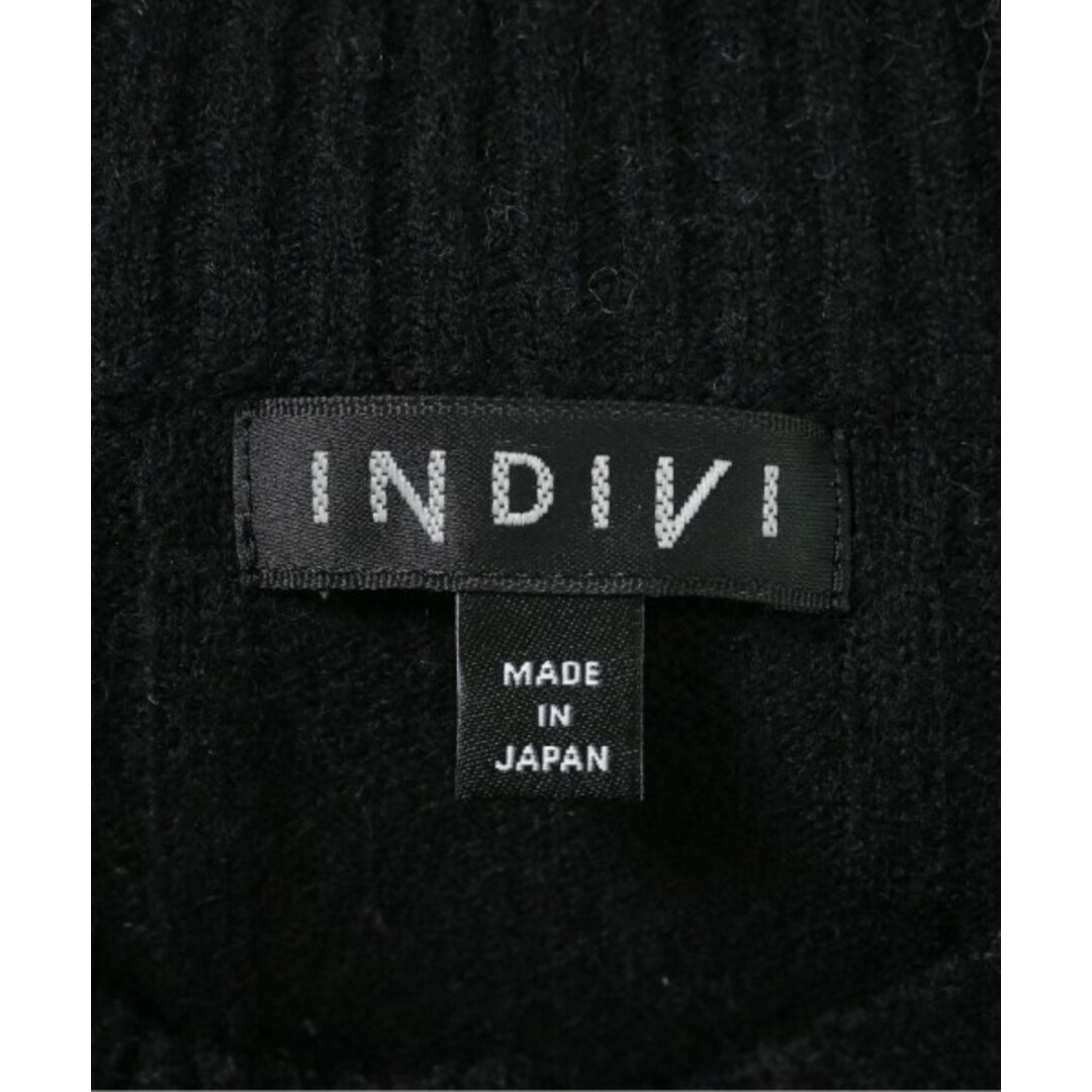 INDIVI(インディヴィ)のINDIVI インディヴィ ニット・セーター 38(M位) 黒 【古着】【中古】 レディースのトップス(ニット/セーター)の商品写真