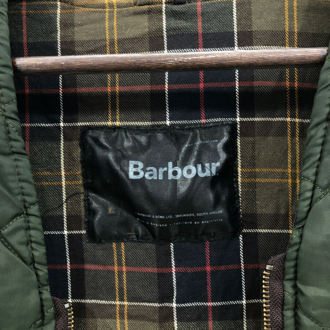 Barbour(バーブァー)のBarbour バブアー QUILTED WAISTCOAT キルティング ベスト グリーン (メンズ C44/112CM) 中古 古着 Q6718 メンズのトップス(ベスト)の商品写真