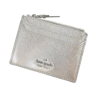 ケイトスペードニューヨーク(kate spade new york)のkate spade new york カードケース - シルバー 【古着】【中古】(名刺入れ/定期入れ)