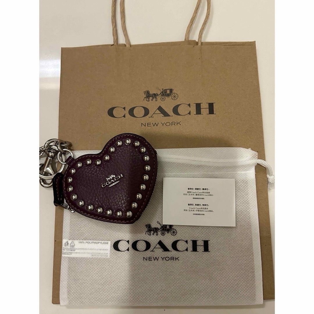 COACH(コーチ)の【COACH】ハートスタッズ　コインケース キーリング チャーム  レディースのファッション小物(財布)の商品写真