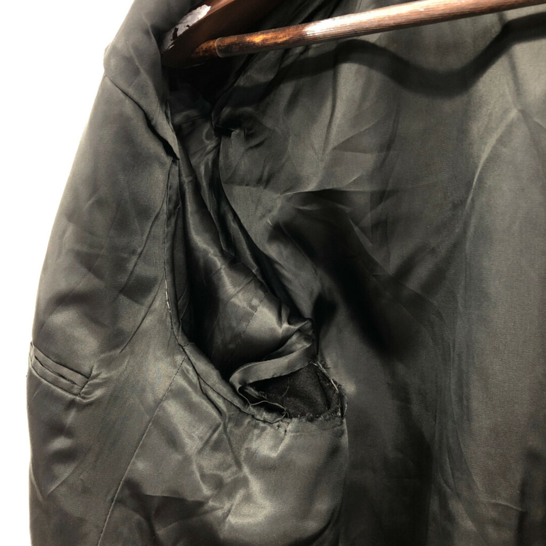 PAVONE カシミヤ テーラードジャケット ブラック (メンズ 42 R) 中古 古着 Q6720 メンズのジャケット/アウター(テーラードジャケット)の商品写真