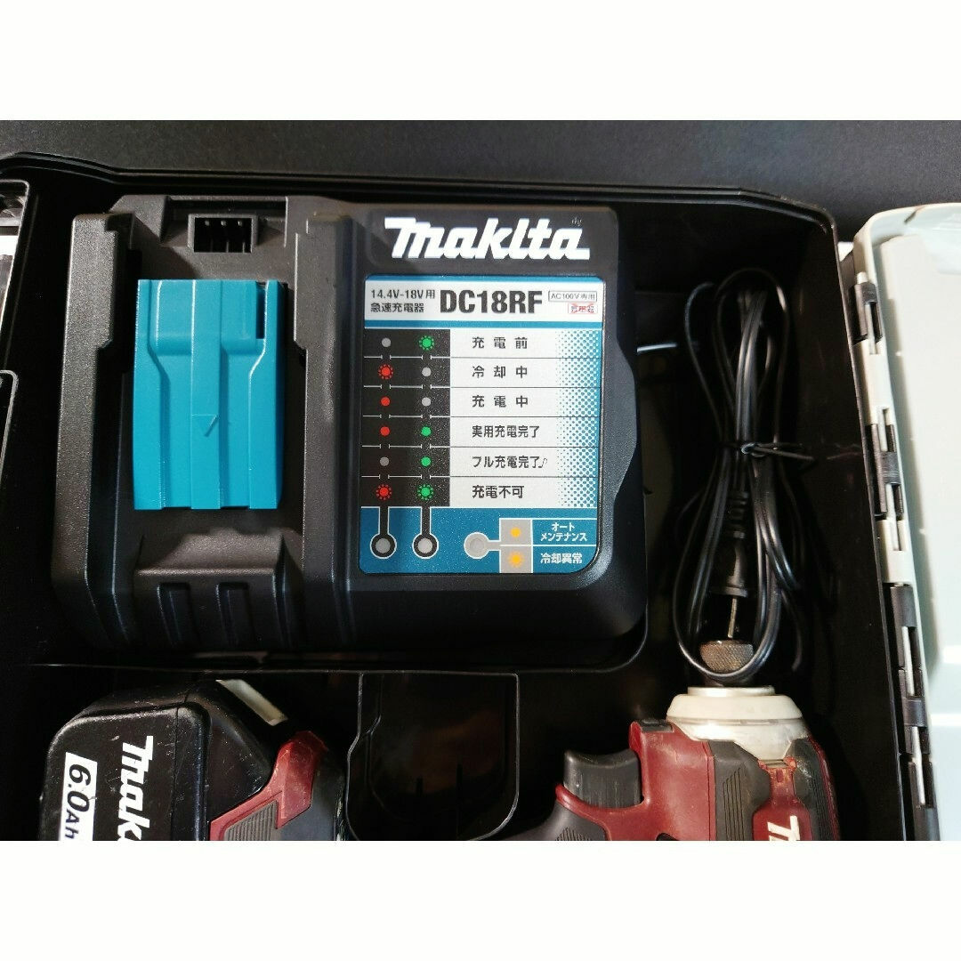 Makita(マキタ)のマキタ｜Makita 充電式インパクトドライバ 6.0Ah レッド フルセット 自動車/バイクの自動車/バイク その他(その他)の商品写真