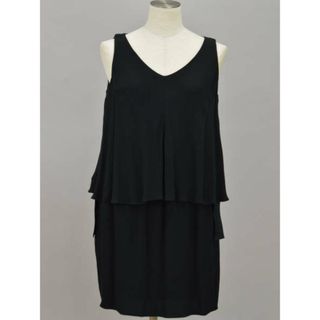 カルヴェン CARVEN TECHNICAL CREPE ワンピース 34サイズ ブラック レディース F-L3227