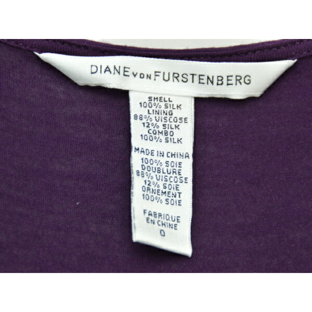 DIANE von FURSTENBERG(ダイアンフォンファステンバーグ)のダイアンフォンファステンバーグ DIANE von FURSTENBERG OZAI シルク 総柄 ワンピース 0サイズ マルチカラー レディース F-L3314 レディースのワンピース(ミニワンピース)の商品写真