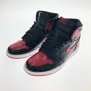 ナイキ(NIKE)の□□NIKE ナイキ スニーカー エア ジョーダン 1 RETRO HIGH OG 555088-063 ブラック×レッド(スニーカー)