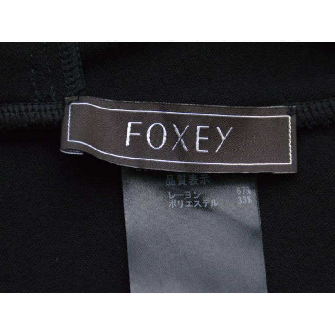 FOXEY(フォクシー)のフォクシー FOXEY BOUTIQUE スカラップ スカート 40サイズ ブラック レディース F-L3973 レディースのスカート(ミニスカート)の商品写真