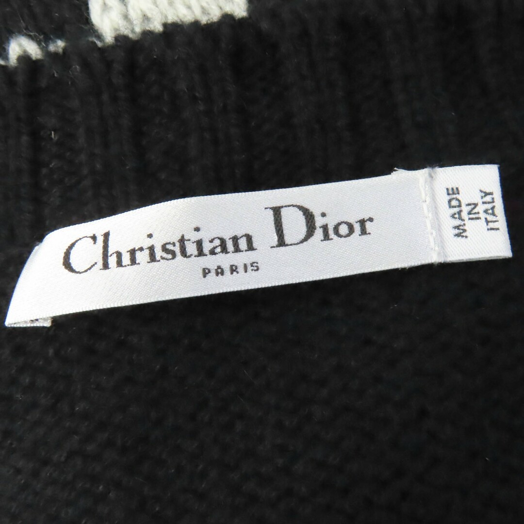 Christian Dior(クリスチャンディオール)の極美品☆Christian Dior クリスチャンディオール 844S36AM016 J’A DIOR 8 カシミヤ100％ 長袖 Vネック ニット トップス ブラック 38 イタリア製 正規品 レディース レディースのトップス(その他)の商品写真