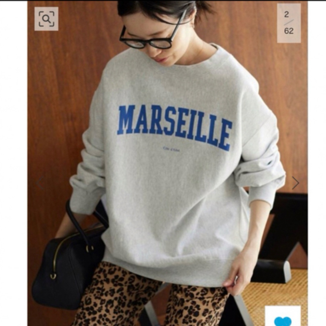 SLOBE IENA(スローブイエナ)のMARSEILLE ロゴスウェット レディースのトップス(トレーナー/スウェット)の商品写真