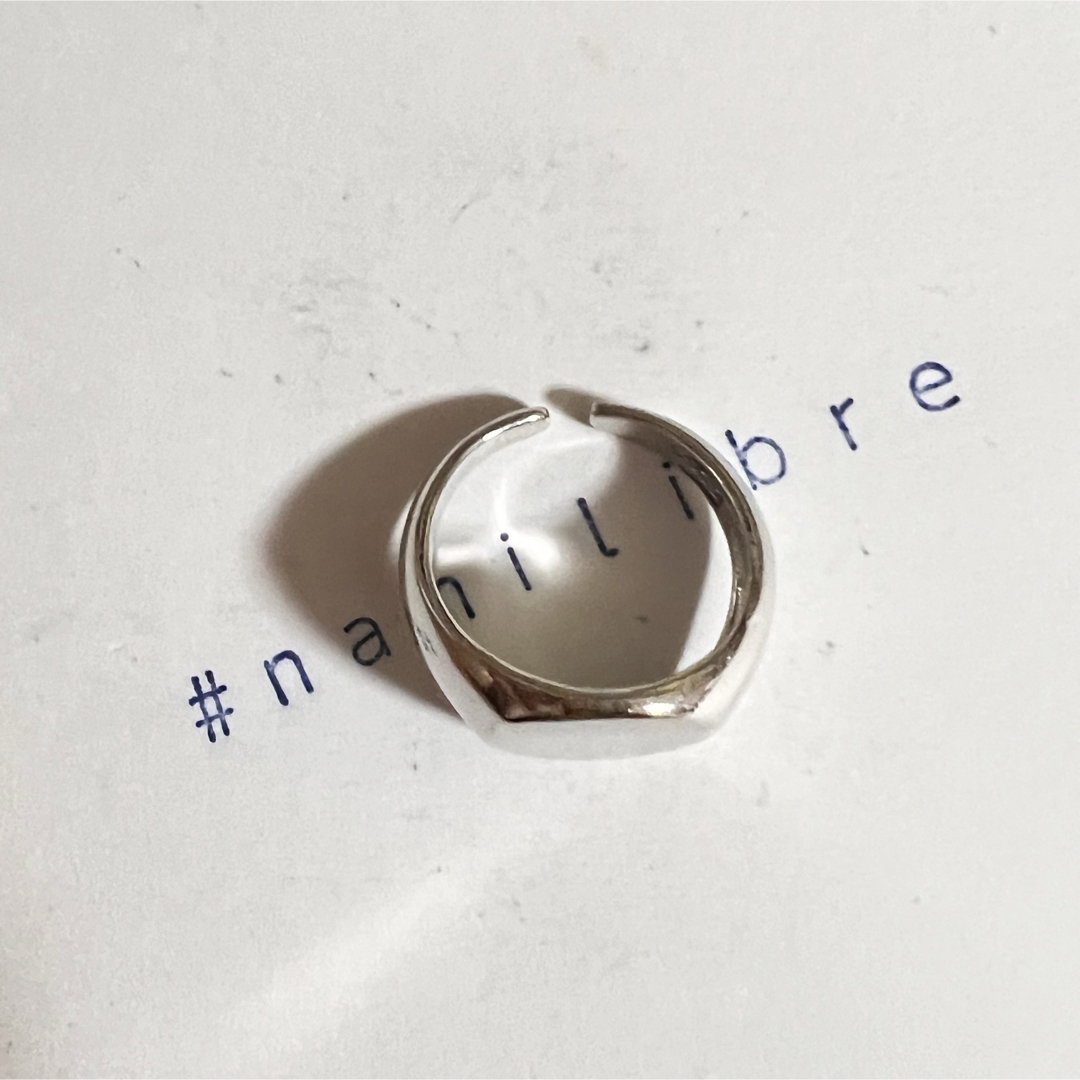シルバーリング 925 シグネット 丸型 オーバル 楕円 印台 韓国 指輪④ メンズのアクセサリー(リング(指輪))の商品写真