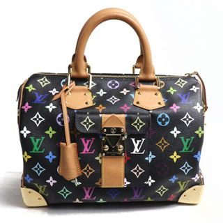 ルイヴィトン(LOUIS VUITTON)のLOUIS VUITTON ルイ・ヴィトン スピーディ30 ボストンバッグ モノグラムマルチカラー ノワール M92642 SP0014 レディース【中古】(ボストンバッグ)