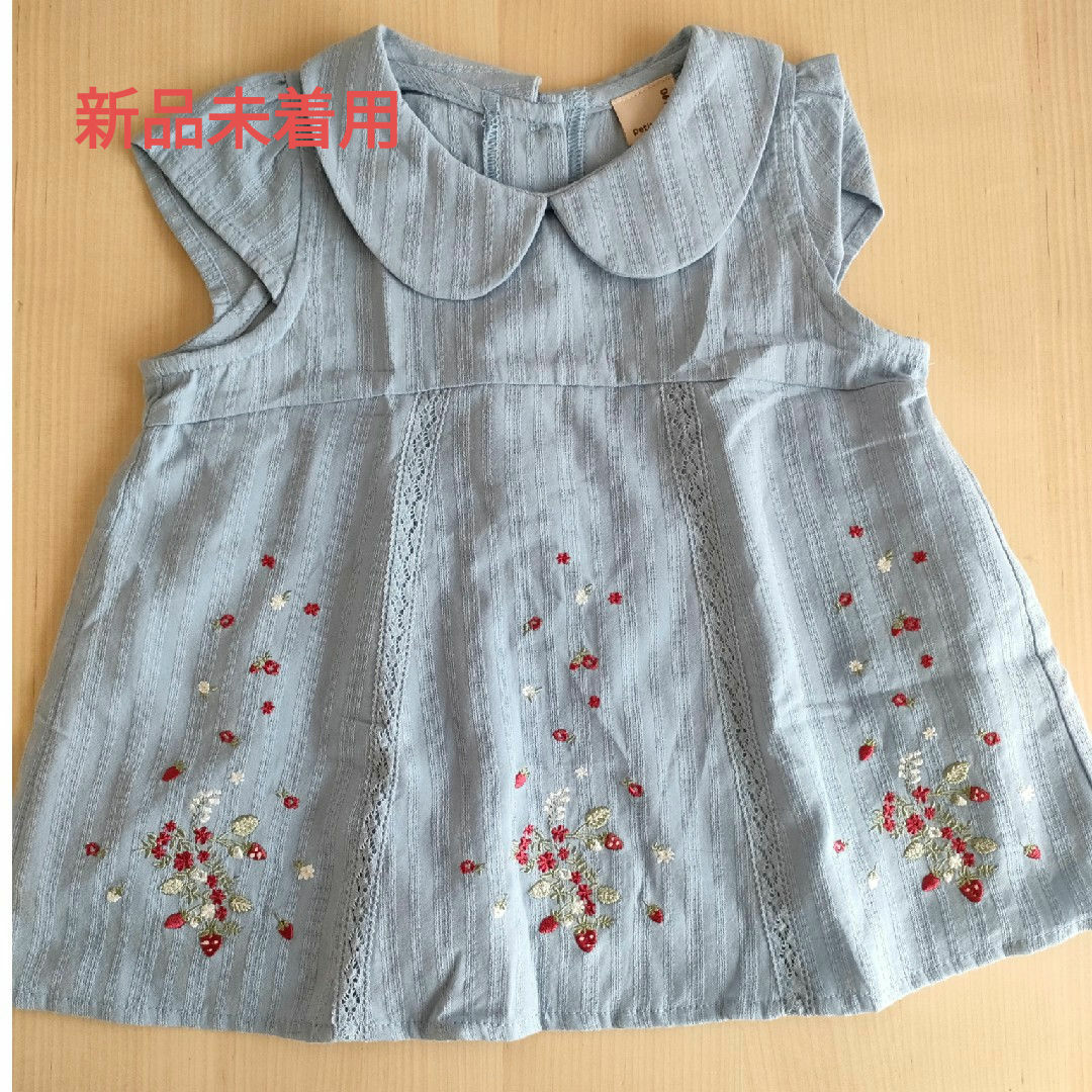 petit main(プティマイン)のプティマイン　刺繍チュニック キッズ/ベビー/マタニティのキッズ服女の子用(90cm~)(Tシャツ/カットソー)の商品写真