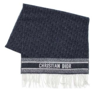 ディオール(Dior)のクリスチャン・ディオール マフラー オブリーク カシミア 25CDO309I093 Christian Dior リバーシブル(マフラー/ショール)