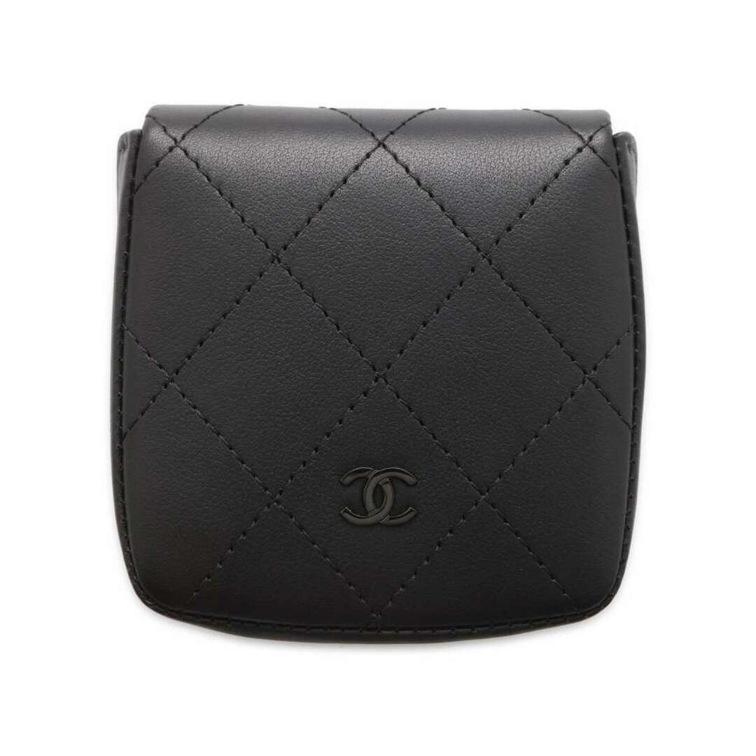 CHANEL(シャネル)のシャネル コインケース マトラッセ ココマーク ラムスキン AP3887 CHANEL 小銭入れ 黒 レディースのファッション小物(コインケース)の商品写真