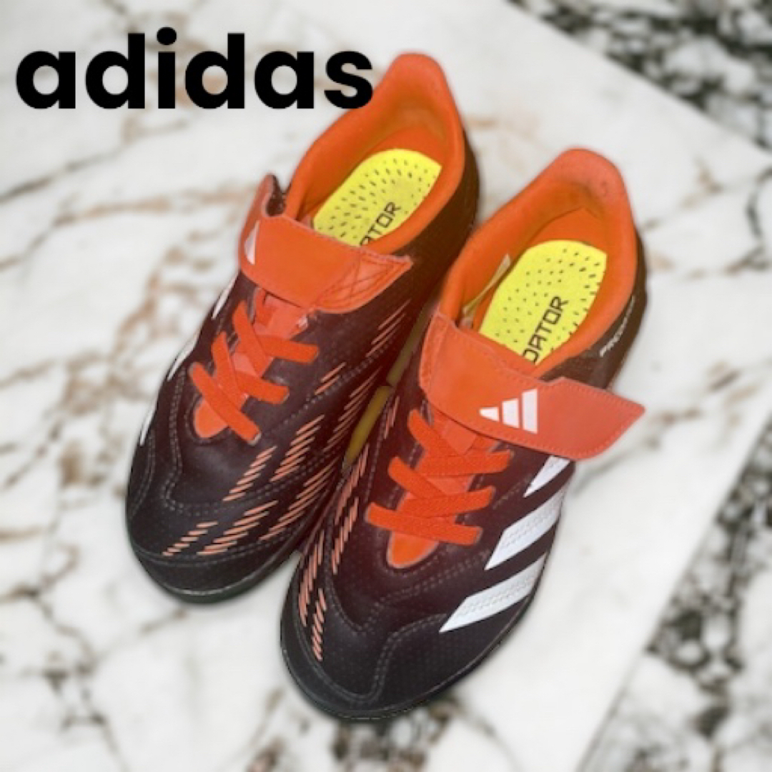 adidas(アディダス)の美品✨ アディダス キッズ 19cm プレデター フットサル　サッカー　シューズ スポーツ/アウトドアのサッカー/フットサル(シューズ)の商品写真