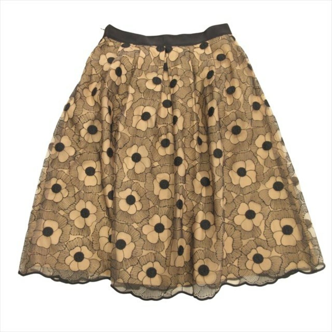 mila schon(ミラショーン)の美品 ミラショーン mila schon チュール フレア スカート プリーツ レディースのスカート(ひざ丈スカート)の商品写真