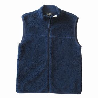 アーペーセー(A.P.C)のアーペーセー A.P.C. ボア ベスト ジャケット ブルゾン ロゴ サイズS(ベスト)