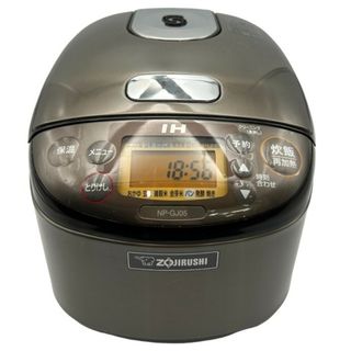 象印 - 象印 IH炊飯ジャー 3合炊き ZOJIRUSHI 極め炊き NP-GJ05-XT ステンレスブラウン 炊飯器 家電 調理 中古 W４