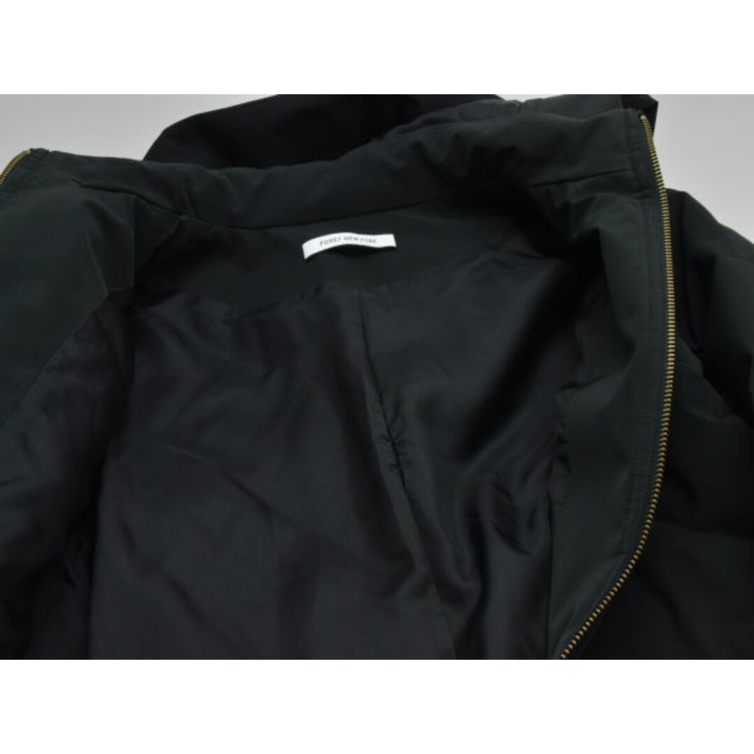 FOXEY(フォクシー)のフォクシーニューヨーク FOXEY NEW YORK コート/ジャケット フード リボン 中綿 リブ キルティング 38サイズ 黒 レディース F-L6045 レディースのジャケット/アウター(ロングコート)の商品写真