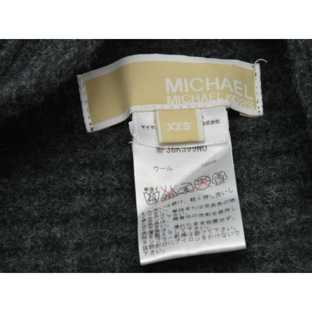 Michael Kors(マイケルコース)のマイケルコース MICHAEL KORS ウール ニットカーディガン XXSサイズ チャコールグレー レディース F-L6135 レディースのトップス(カーディガン)の商品写真