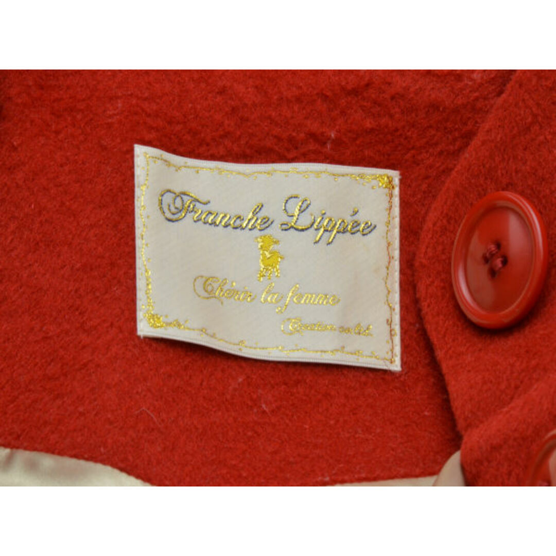 franche lippee(フランシュリッペ)のフランシュリッペ シェリーラファム cherir la femme コート Mサイズ レッド レディース F-L6224 レディースのジャケット/アウター(ロングコート)の商品写真