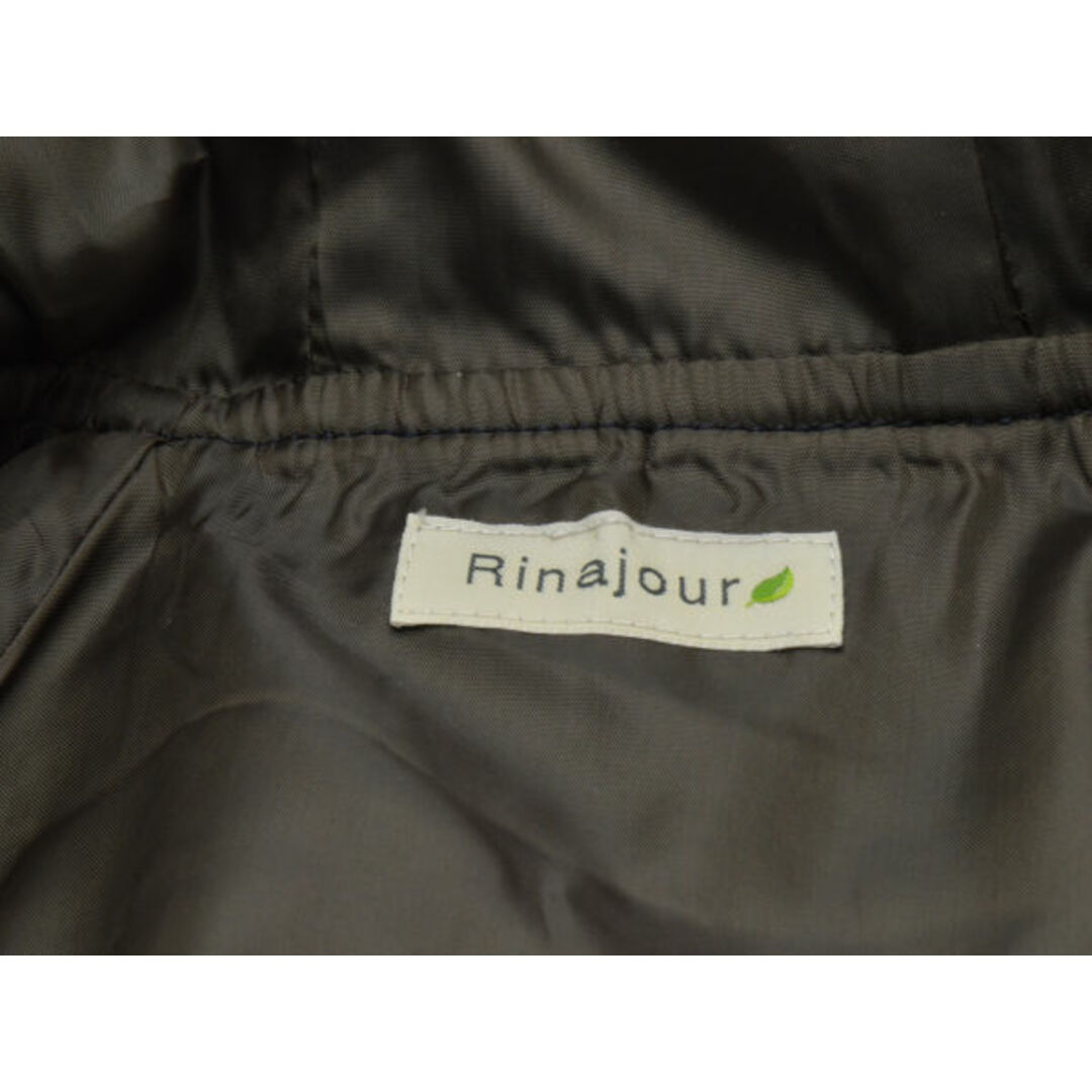 リナジュール Rinajour 毛皮(タヌキ)ファー ショートダッフルコート Fサイズ ネイビー レディース F-L6238 レディースのジャケット/アウター(ロングコート)の商品写真