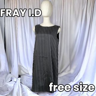 FRAY I.D - 【夏の風を感じる軽やかさ✨】　FRAY I.D　ノースリーブ ワンピース　黒