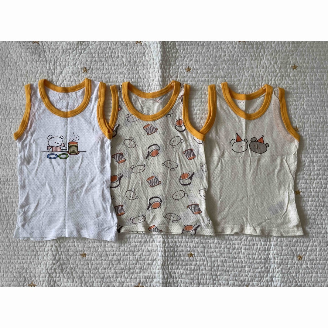 こぐまちゃん タンクトップ ♡ 3枚セット キッズ/ベビー/マタニティのキッズ服男の子用(90cm~)(Tシャツ/カットソー)の商品写真