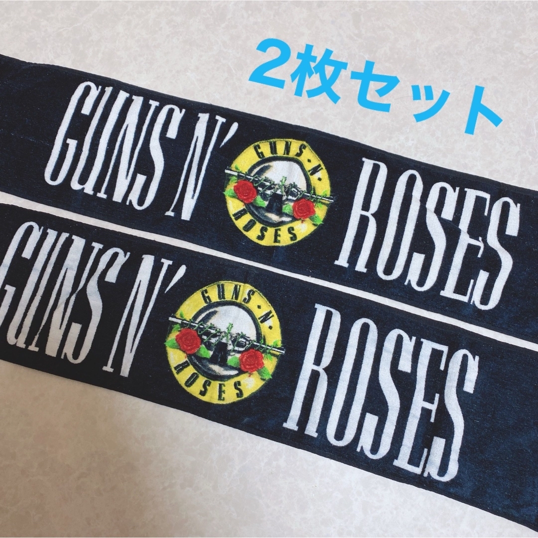 Guns N' Roses マフラータオル ガンズアンドローゼズ【2セット】 インテリア/住まい/日用品の日用品/生活雑貨/旅行(タオル/バス用品)の商品写真