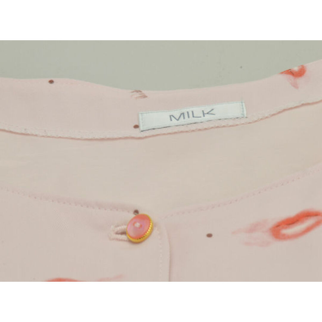 MILK(ミルク)のミルク MILK リップウィンク ワンピース リボン付き ピンク レディース F-L6366 レディースのワンピース(ミニワンピース)の商品写真