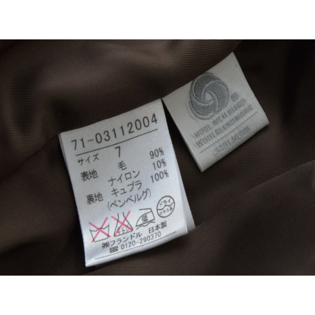 INED(イネド)のイネド INED ショートダッフルコート 7サイズ キャメル レディース F-L6497 レディースのジャケット/アウター(ロングコート)の商品写真