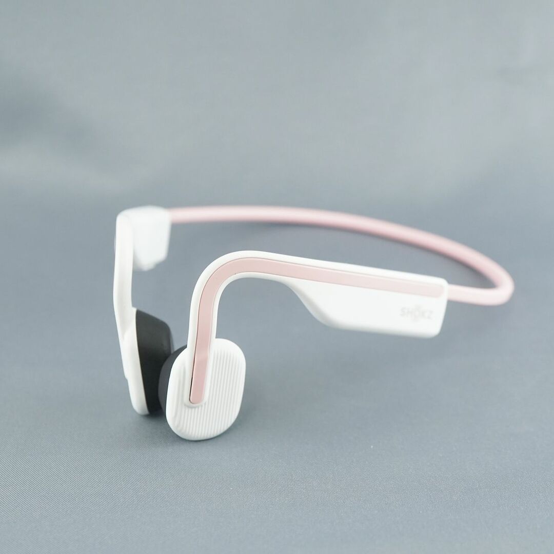 AFTERSHOKZ(アフターショックス)のSHOKZ Open Move 骨伝導イヤホン USED美品 S661 AFT-EP-000025 ピンク 耳を塞がない IP55 防水 マイク アフターショックス 完動品 V0487 スマホ/家電/カメラのオーディオ機器(ヘッドフォン/イヤフォン)の商品写真