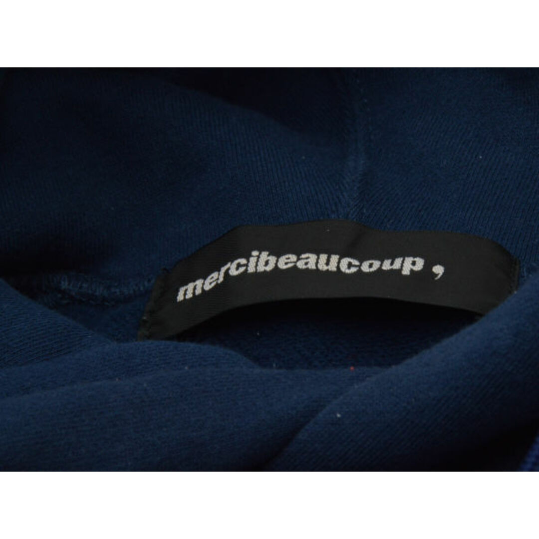 mercibeaucoup(メルシーボークー)のメルシーボークー mercibeaucoup, Leeコラボ スウェットパーカー Sサイズ ネイビー レディース F-L6729 レディースのトップス(パーカー)の商品写真