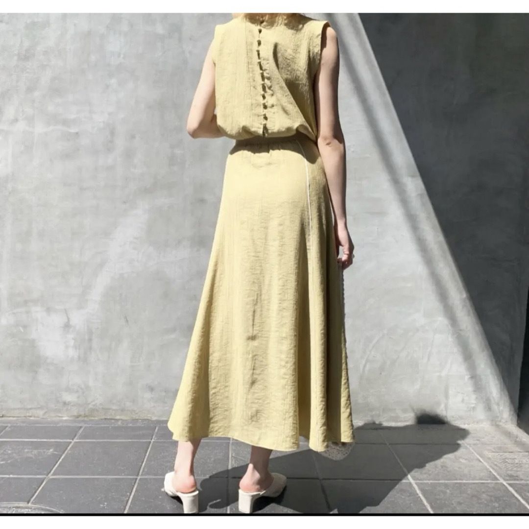 楊柳セットアップ　スカート&ブラウス レディースのスカート(ロングスカート)の商品写真