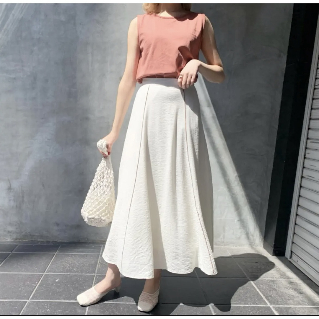 楊柳セットアップ　スカート&ブラウス レディースのスカート(ロングスカート)の商品写真